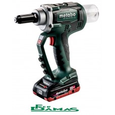 RIVETTATRICE METABO MODELLO NP 18 LTX BL 5.0 (2 BATTERIE 4,0 Ah LiHD)